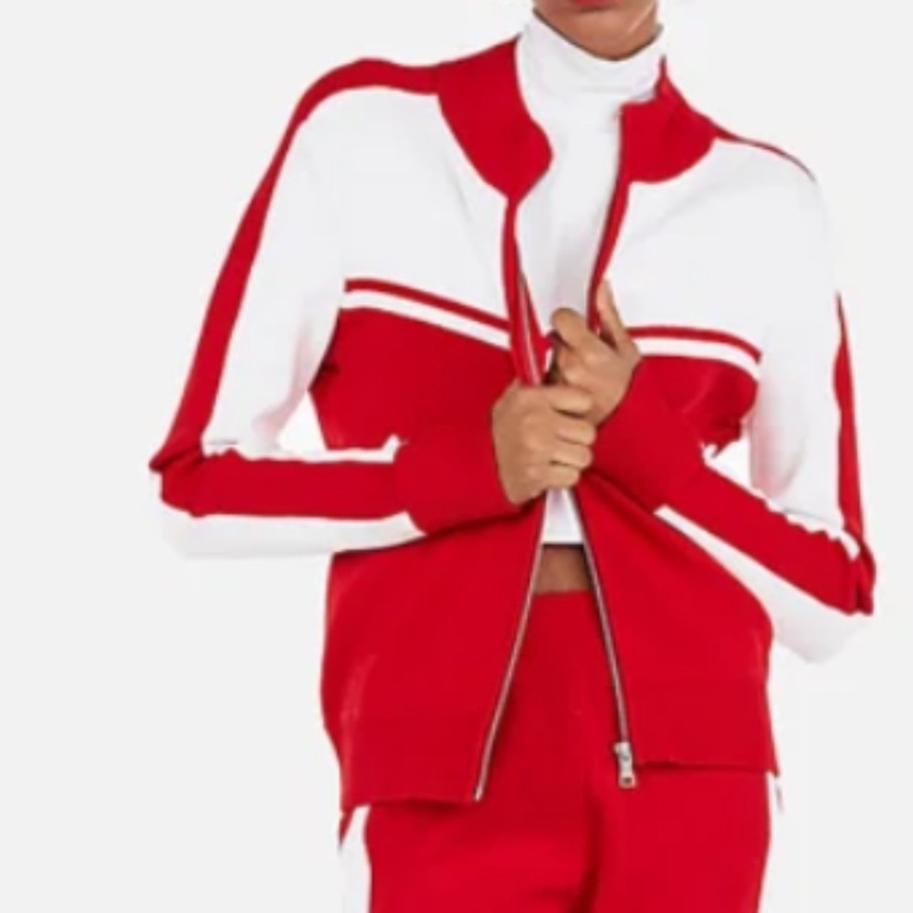 Express x Olivia Culpo track jacket